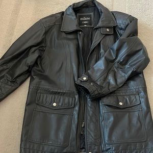 Vintage mens Milano genuine leather coat